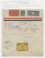 1926 Cover (opened Out For Display) To New Jersey With A Patricia Airways Stamp On The Reverse, A Canadian 2c & 20c Spec - Autres & Non Classés