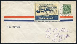 1926 Cover With An Elliot - Fairchilds Air Service 25c Stamp (CL9) & A 2c Defin, Both Cancelled Rouyn 31.JUL.26. Fine. - Autres & Non Classés