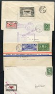 1928-31 Airmail Covers (4), Three First Flights, Western Canada Airways DEC.31.1928 Sioux Lookout To Pickle Lake, Yukon  - Autres & Non Classés