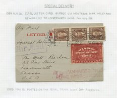 1932 20c Special Delivery Stamp (SG.S7). A Written Up Collection Of Covers (13), Two Cards And A Letter Card, All With T - Sonstige & Ohne Zuordnung