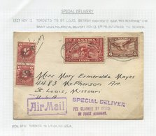 1935 20c Special Delivery Stamp (SG.S8). A Written Up Collection Of Covers (17) Each Franked With This 20c Special Deliv - Autres & Non Classés
