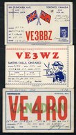 1935 Ham Radio Cards, All Going To Ireland. Unusual Group Of Cards From Fellow Amateur Radio Users Around Canada. (10) - Sonstige & Ohne Zuordnung