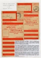 1940-45 Covers (5) With Special Delivery Labels Affixed And Two Entire Labels Used At Yarmouth. Uncommon As Such. - Sonstige & Ohne Zuordnung