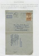 1942-72 Written Up Collection Of Air Letters. 16 Used, 1 Unused. - Autres & Non Classés