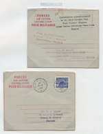 1944-70 Small Written Up Collection And Study Of Forces Air Letters That Were First Issued In 1942. 9 Unused, 16 Used. I - Autres & Non Classés