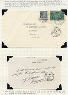 1950's-60's Collection Of Covers From The Canadian Arctic Mounted On Album Pages. North West Territories - Inuvik, Fort  - Autres & Non Classés