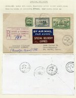 1953-61 Official Special Delivery Stamps On Covers (8) With The 10c Special Delivery Stamp Either Overprinted (5) Or Per - Autres & Non Classés