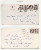 1958-83 Small Accumulation Of Taxed Covers Or Cards, Majority With Canadian Postage Dues Or Tax Markings, A Few With Ove - Autres & Non Classés