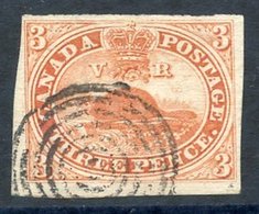 1852-57 3d Red, Four Good To Large Margins, Fine Target Cancel, SG.5, Scott 4. (1) - Autres & Non Classés