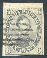 1855 Thicker Hard Paper 6d Grey Violet, Good To Large Margins, Just Touching Outer Frame Line At Base/right, Partial Pla - Autres & Non Classés