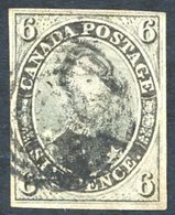 1855 Wove Paper 6d Brownish Grey, Good To Large Margins FU. Scott 5a, Cat. $2,400. Green Cert. 2018. (1) - Sonstige & Ohne Zuordnung