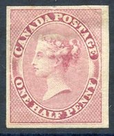 1857 ½d Deep Rose, Four Good To Large Margins, Large Part O.g, Small Repaired Corner Tear Hardly Detracts From Fine Appe - Sonstige & Ohne Zuordnung