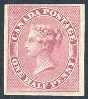 1857 ½d Rose, Fine M With Good To Large Margins, Fresh Appearance With Full O.g. Scott 8, Cat. $1,400. Green Cert. 2018. - Sonstige & Ohne Zuordnung