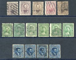 1859 10c Albert (5), 12½c Victoria (6) & 17c Cartier (4), Good To FU, Odd Fault, From SG.34/43, Cat. £1200 (cheapest). - Sonstige & Ohne Zuordnung