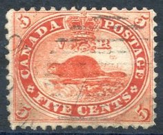 1859 3d Beaver With Major Re-entry, FU Example, SG.32a, Cat. £450. Scott 15v. (1) - Sonstige & Ohne Zuordnung