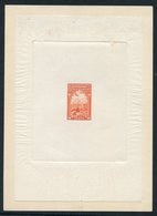 SPECIAL DELIVERY 1927 20c Orange Large Die Proof On India Paper (170 X 120mm) Die Sunk On Card (137 X 190mm), Minor Tone - Autres & Non Classés