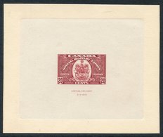 SPECIAL DELIVERY 1938 Large Die Proof (107 X 86mm) Dark Carmine On India, Die Sunk On (135 X 112m) Card, 'SPECIAL DELIVE - Autres & Non Classés