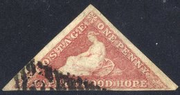 1855-63 1d Rose, Good To Very Large Margins With Part Triangular Cancel, SG.5a, Cat. £300 - Autres & Non Classés