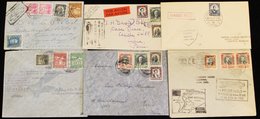 1928-37 First Flight Covers (6) Incl. Doolittle 1928 May 8th Survey Santiago - Buenos Aires With Cachet, CGA 1929 Aug 15 - Autres & Non Classés