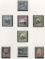 1937-49 KGVI Collection On Leaves From 1937 Coronation Set FU, 1938 Defin Set FU Incl. 1p Orange P.13½ X 12½, 2p P.12½ X - Autres & Non Classés