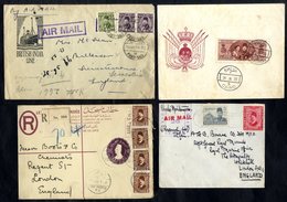 POSTAL HISTORY ASSORTMENT Of 53 Covers Incl. Postcards & Stationery, Pyramid & Sphinx Vals On Covers Incl. Registered To - Autres & Non Classés