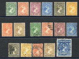 1891-1902 ½d To 1s Part O.g. (2d Unused), The Basic Set Of Eight Vals, Both M - Part O.g (2d Unused) & Good U Set Plus 1 - Sonstige & Ohne Zuordnung