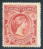 1898 5s Red M, Centred To Left, Some Minor Toning, SG. 42. Cat. £250 - Sonstige & Ohne Zuordnung