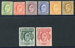 1904-12 MCCA Set, M (2½d Fault & 3s Crease), SG.43/50. (8) Cat. £475. - Sonstige & Ohne Zuordnung