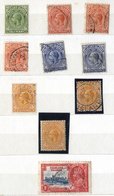 Small Stock Book Containing QV To 1s M & U (15), ½d & 1d War Stamps Incl. Albino Opt In Margin, KGVI To 5s U, F.I.D Incl - Sonstige & Ohne Zuordnung