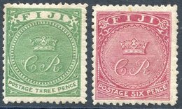 1871 Wove Paper 3d Pale Yellow-green & 6d Rose, Odd Short Perfs O/w Fine M Examples, SG.11/12. Cat. £280 - Sonstige & Ohne Zuordnung