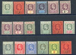 1903 CCA Set To 1s, M (some Toning), SG.104/112, 1904-09 MCCA Set M, SG.115/7, 1906-12 Colours Changes MCCA Set, M Exclu - Sonstige & Ohne Zuordnung