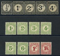 1918 & 1940 Postage Due Sets M, SG.D6/D18. Cat. £157 - Autres & Non Classés