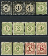 1918 Postage Dues 1d, 3d & 4d Good To FU, 1940 1d FU, 1940 Postage Dues Set M, Gum Toned. SG.D7, D9/10, D11/18. Cat. £30 - Autres & Non Classés