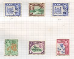 1938-59 M & U Range On Leaves From 1938 KGVI Defins M Vals To 5s Incl. Some Perf Variations, A Complete Set FU, 1954 QEI - Autres & Non Classés