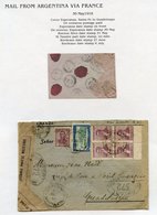 1802-1918 Collection Of Incoming Mail Mainly From Austria & Belgium But Does Include A Few From Argentina & Chile. Conta - Autres & Non Classés