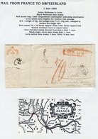 1793-1871 Collection Of Paid & Unpaid Mail Bearing A Variety Of Marks Incl. Red Framed 'DEB LIMIT' (Concessionary Border - Autres & Non Classés