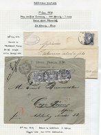 1875-88 Empire Range Of Covers (21) Written Up On Leaves Incl. 1877 Mehlem To Ochtendung, Registered, Franked 10pf & 20p - Autres & Non Classés