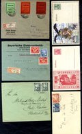 1913-33 Selection Of Cards/covers Incl. Wilhelm II Jubilee; 1923 Taxe Percue Stamps On Halle Registered; 1934 25pf Colon - Sonstige & Ohne Zuordnung