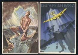1930 Propaganda Card Commemorating The Final Evacuation Of The Rhineland Published Eduard Theile, 1935 Deutsche Lufthans - Autres & Non Classés