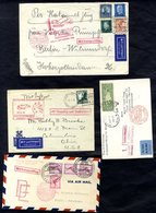 1930-35 Air SS 'Europa' Selection Of Covers With US Or German Frankings Bearing Different 'Ship-to-Southampton' Catapult - Sonstige & Ohne Zuordnung