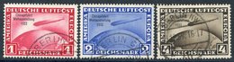 1933 Chicago Flight Zeppelin Set, Each VFU With Berlin C.d.s, SG.510/12, Cat. £1200 (3) - Autres & Non Classés