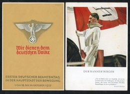 1933-40 Propaganda Cards Incl. 1933 Nurnberg Reich Party Rally, 1937 Govt Officials Day In Munich, 1938 Day Of The Posta - Sonstige & Ohne Zuordnung