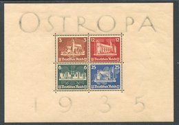 1935 OSTROPA M/Sheet, M (heavy Gum Toning & Adhesions), SG.MS576a. - Autres & Non Classés