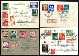 1935-44 Selection Of Cards/covers (some Registered) Bearing A Variety Of Cancels & Frankings Incl. 1938 Winter Charity S - Sonstige & Ohne Zuordnung