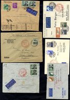 1936-37 Selection Of Covers, Mostly Zeppelin Flights To Brazil, UK & USA Bearing A Variety Of Frankings Incl. Four 2rm L - Autres & Non Classés