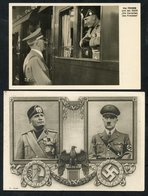1937-40 Collection Of Photographic Type Propaganda Cards By Hoffman Of Munich (19) Featuring Hitler & Mussolini In Diffe - Autres & Non Classés