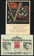 1941 'VIKTORIA' Victory For Europe Card Produced By Heinrich Hoffman, Munich (Hitler's Photographer), Franked SG.751, Hi - Autres & Non Classés