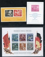 1950 Debria M/Sheet, Fine M (SG.E29a), 1954 Stamp Day M/Sheet, Fine M (SG.MSE200b), 1955 Engels M/Sheet (SG.233a), Cat.  - Sonstige & Ohne Zuordnung