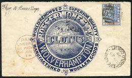 1896 (27 May) 'Rosser Jones & Co Wolverhampton' Firm's Advertising Envelope Used Back To Wolverhampton, Bearing 1891 2½d - Otros & Sin Clasificación