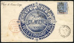 1896 (27 May) 'Rosser Jones & Co Wolverhampton' Firm's Advertising Envelope Used Back To Wolverhampton, Bearing 1891 2½d - Autres & Non Classés